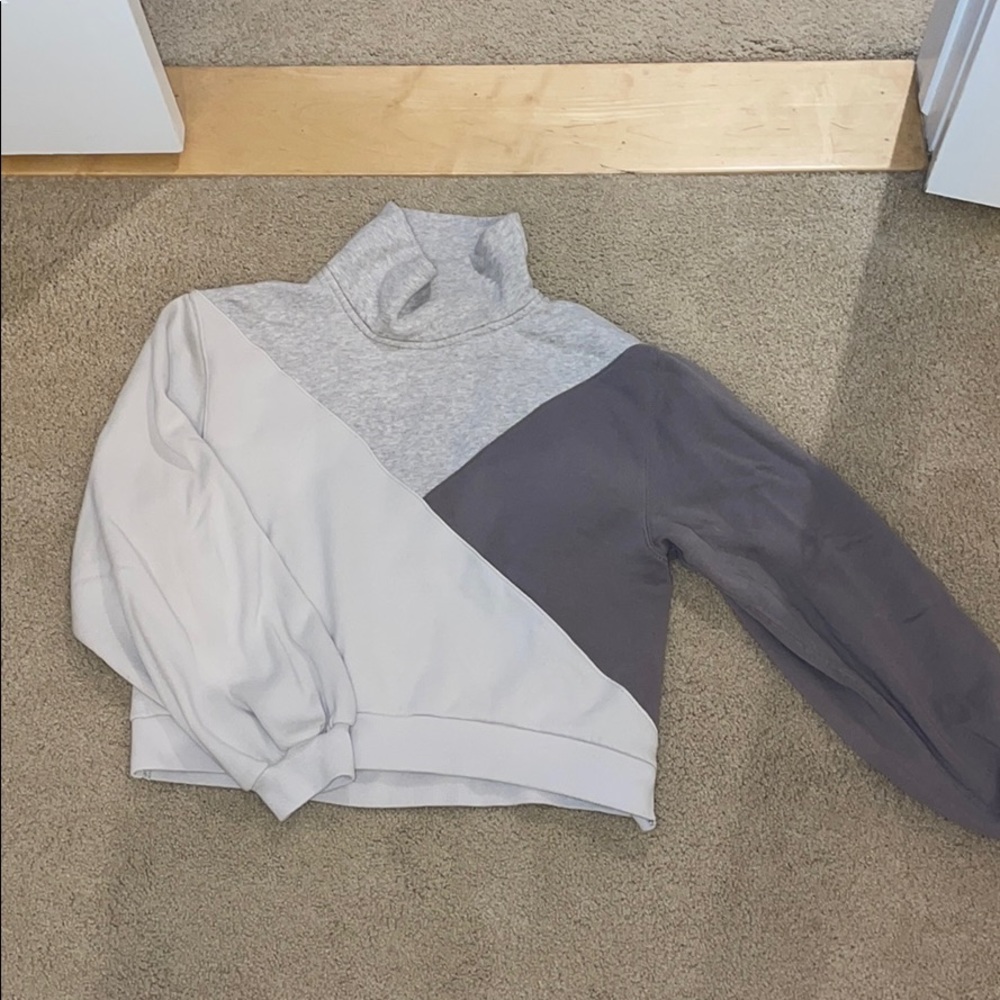 Abercrombie High Neck Color Block Sweater